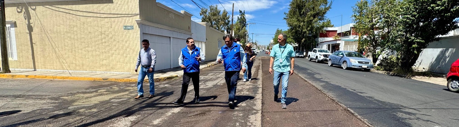 Rehabilitan calle Negrete para mejorar movilidad y seguridad vial