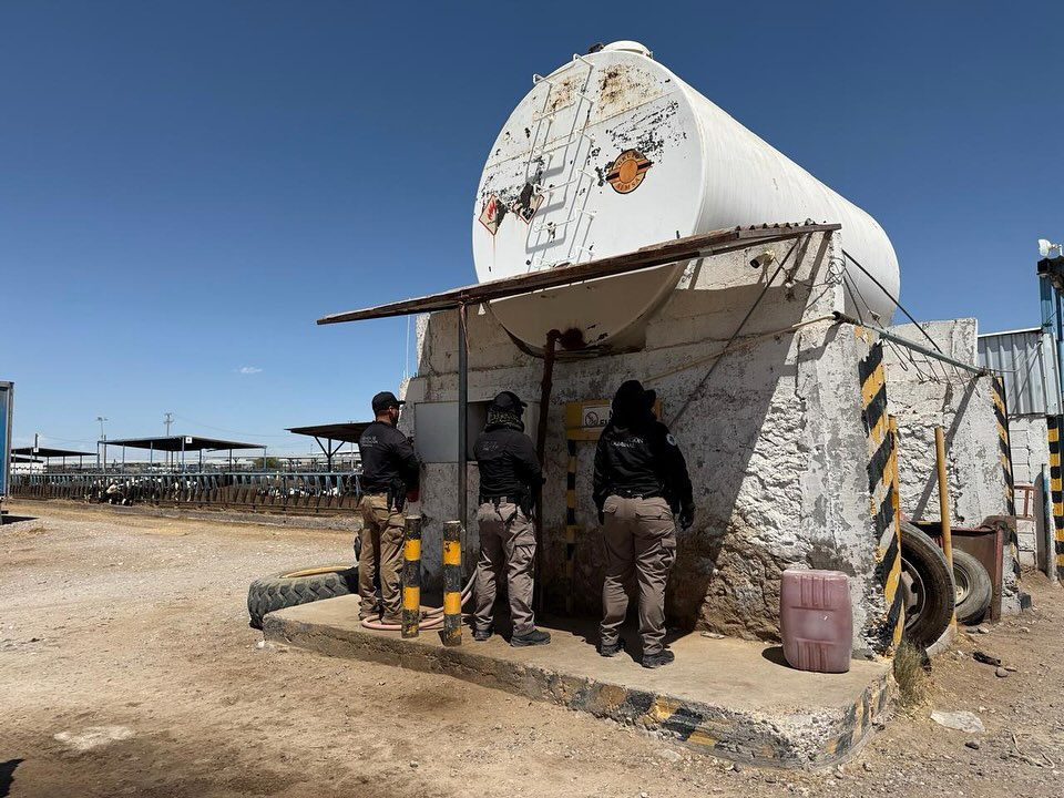 Tenían su propia gasolinería clandestina en un establo