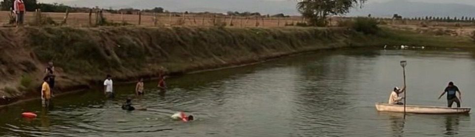 Fue a lavar su ropa después del trabajo y quedó atrapado en un estanque