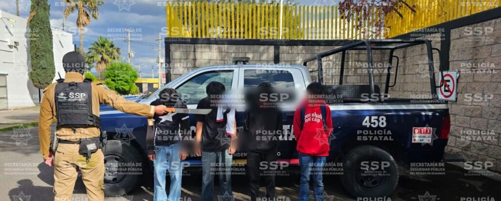 Detienen a estudiantes que peleaban con un machete
