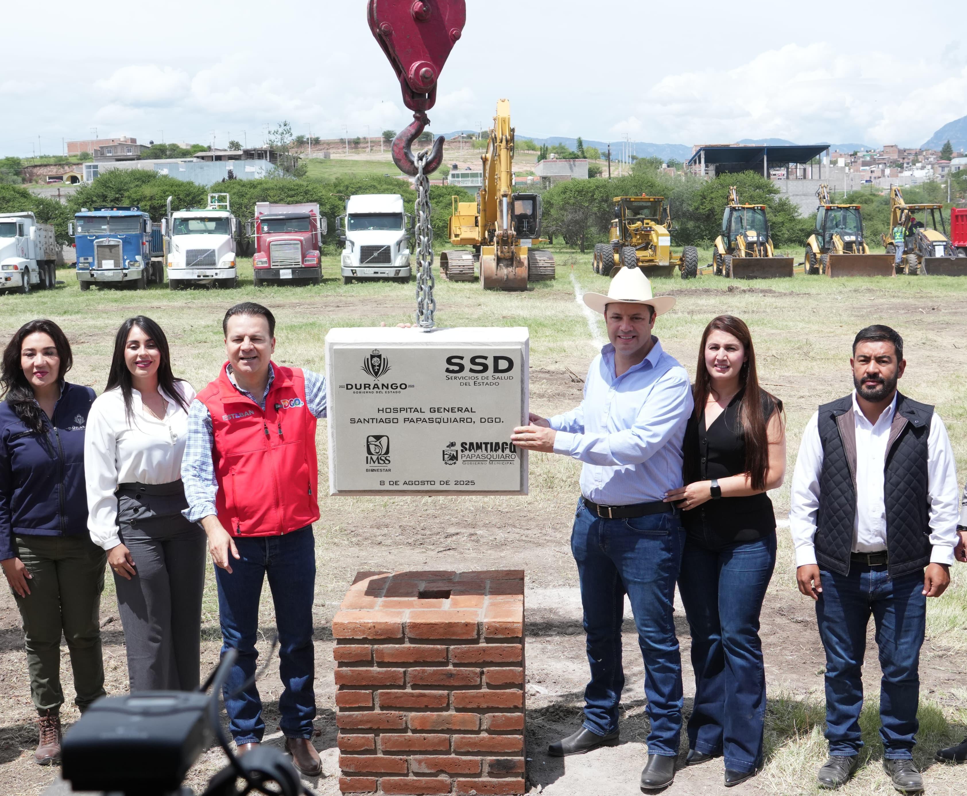 Héctor Herrera destaca gestión estatal y federal para nuevo hospital en Santiago Papasquiaro