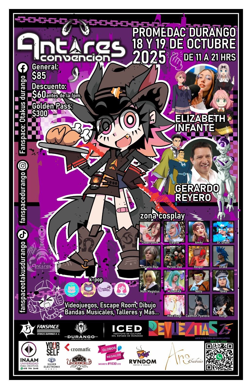 Antares 2025: el universo de la cultura pop regresa a Durango