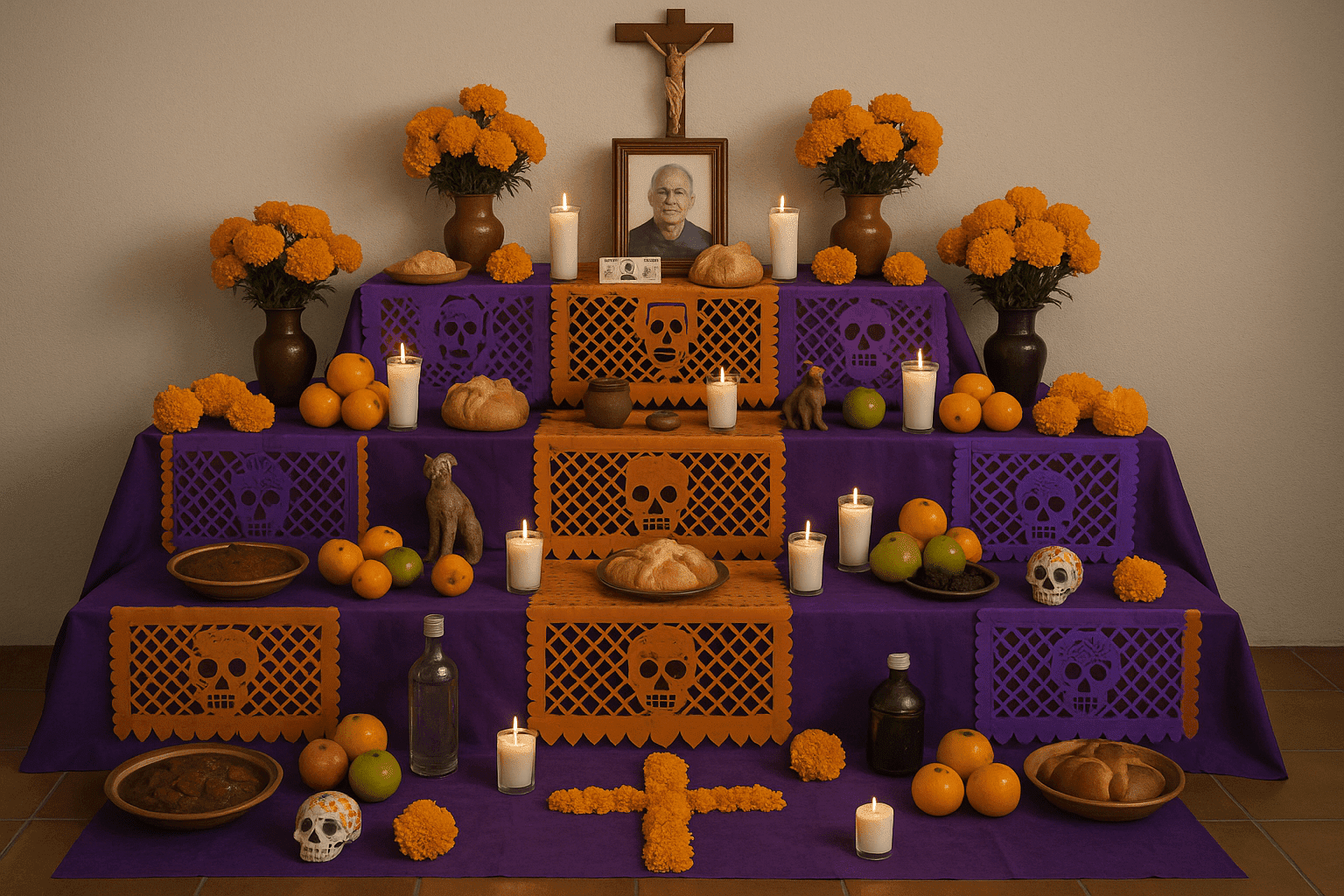 El altar de siete niveles: un mapa simbólico entre la vida y la muerte