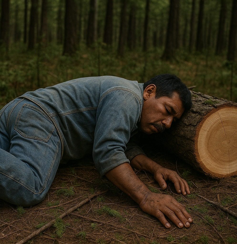 Muere aplastado con un tronco cuando talaba árboles en la sierra