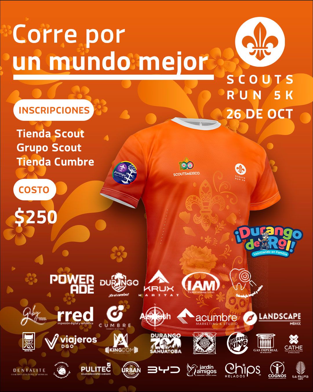 Anuncian carrera 5K en Durango de Rol