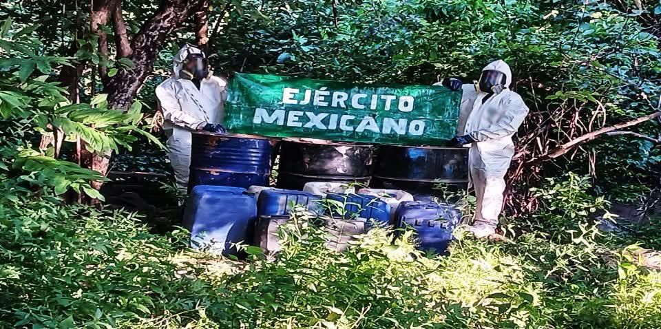 Tres narcolaboratorios menos en Culiacán y Tamazula; autoridades los desmantelan