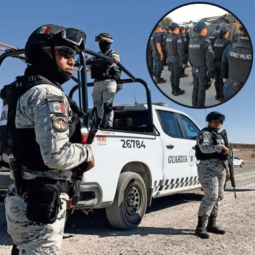 Guardia Nacional arresta a dos policías municipales y a un agente de la PID en Gómez Palacio