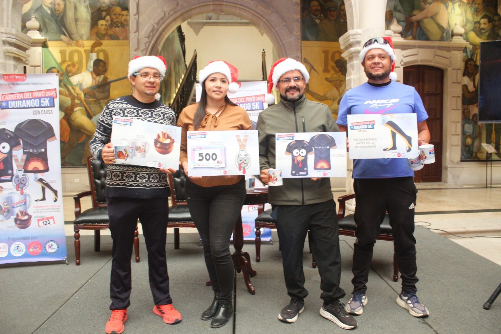 La Carrera del Pavo 2025 busca alegrar la navidad de niños duranguenses