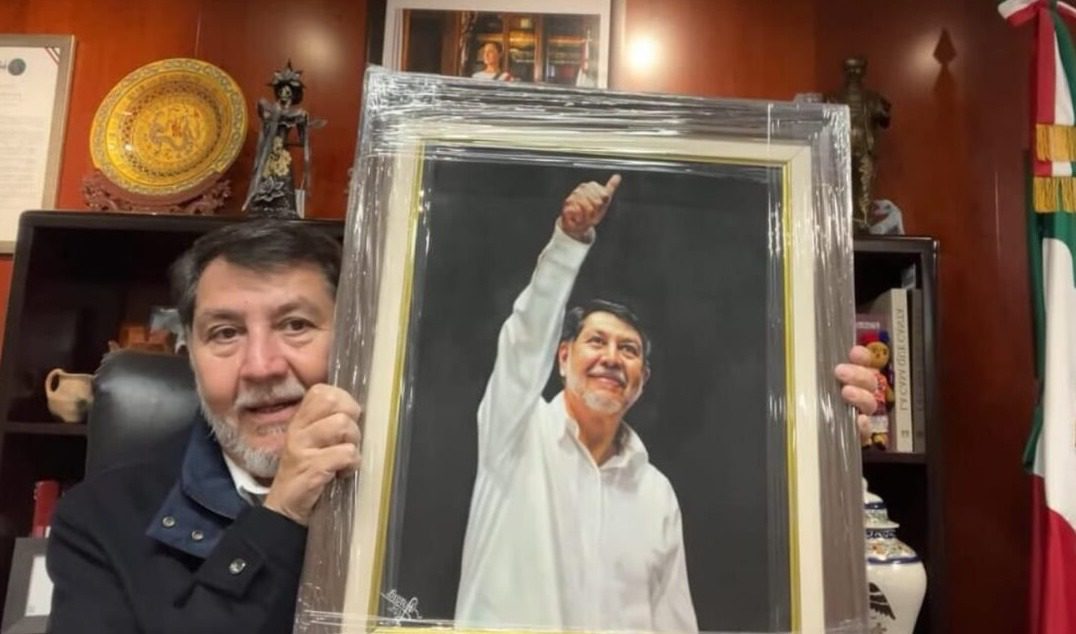 Senado paga casi 30 mil pesos por un retrato al óleo de Noroña