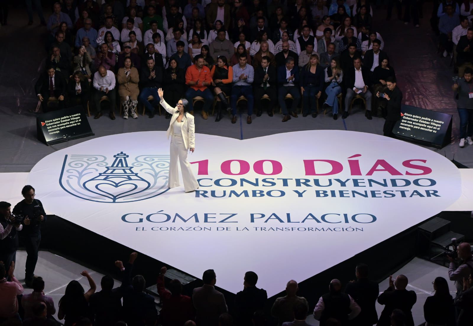 Betzabé Martínez presenta informe de sus primeros 100 días de gobierno