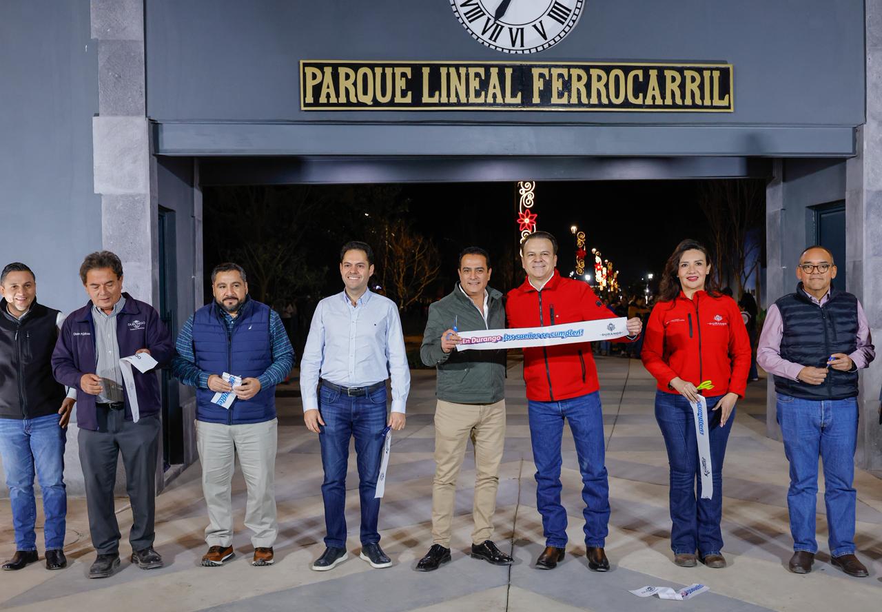 Inauguran primera etapa del Parque Lineal Ferrocarril