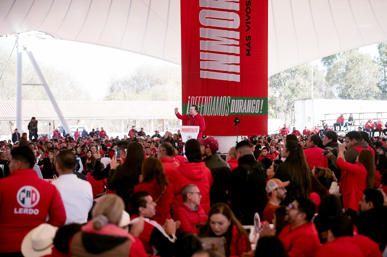 Encuentro priista en Durango reúne a más de 4 mil militantes; asiste “Alito” Moreno