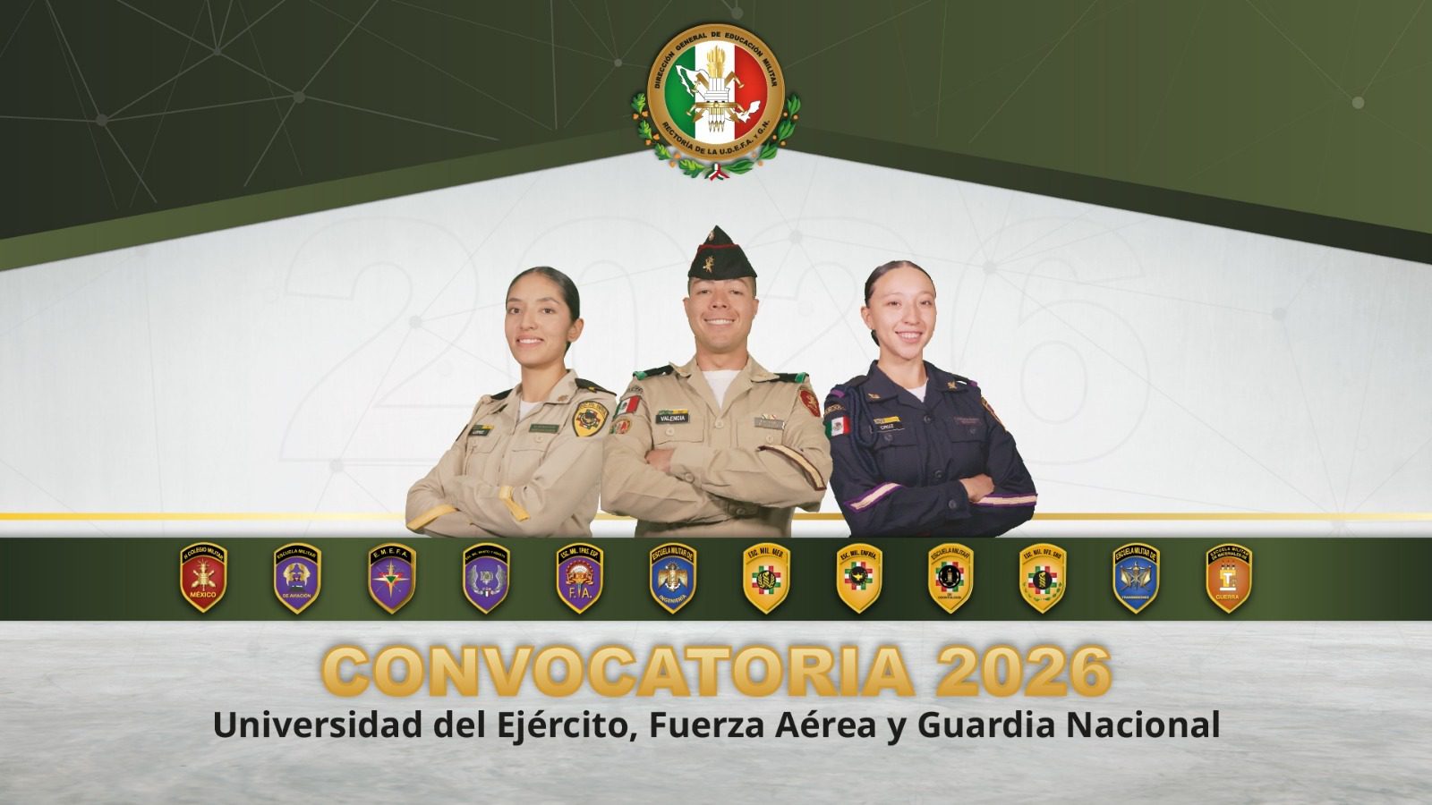 Abren convocatoria 2026 del Sistema Educativo Militar para civiles