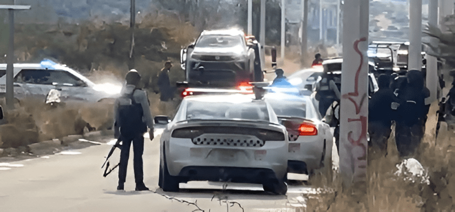 Otro enfrentamiento de la Guardia Nacional ahora por un auto presuntamente robado