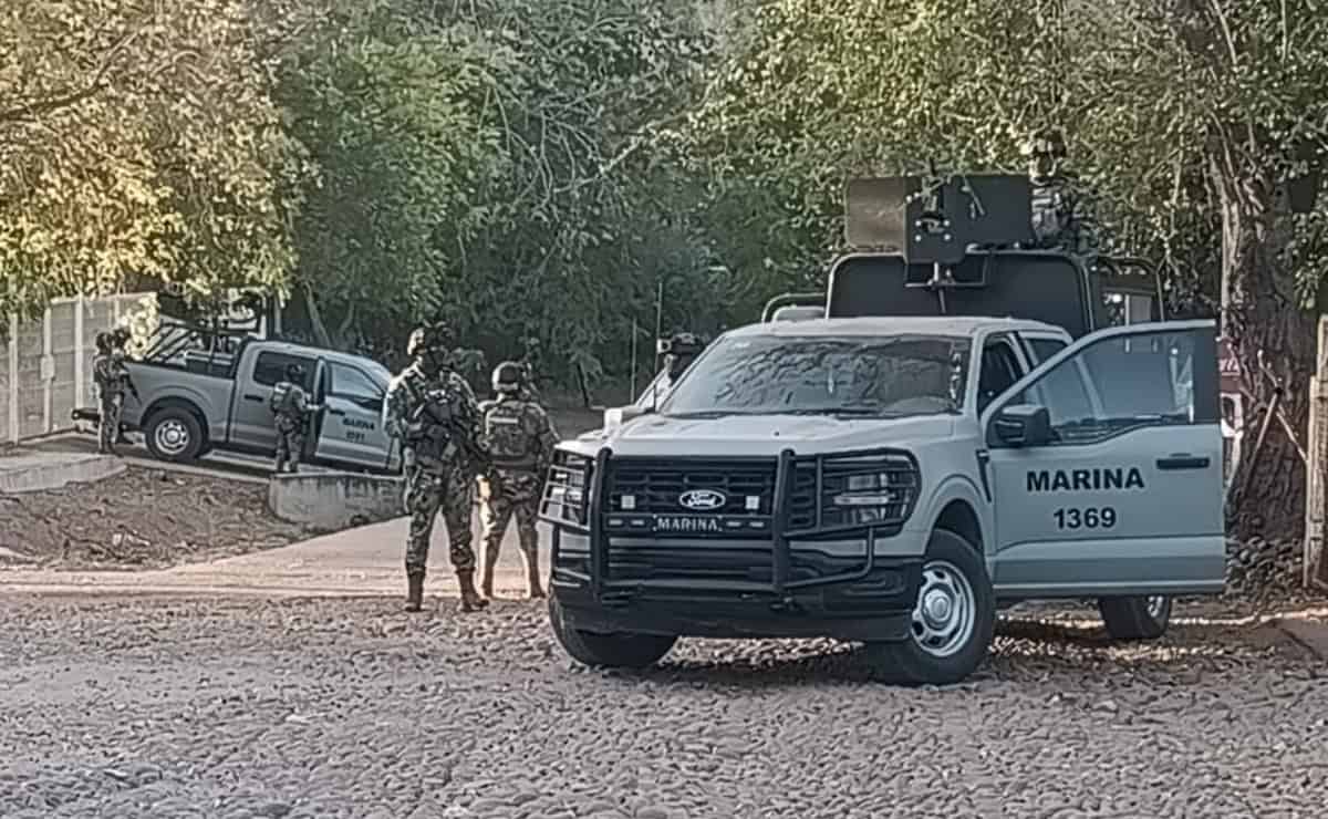 Fuerte operativo con helicópteros en El Salado, Culiacán