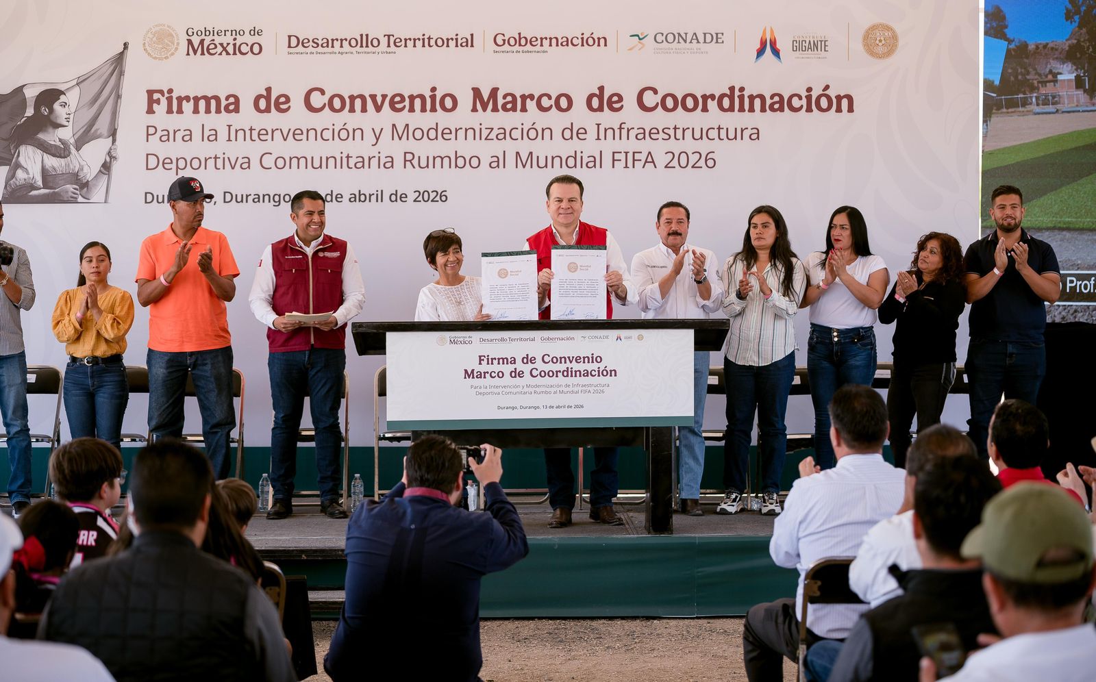 Durango tendrá nuevas canchas deportivas rumbo al Mundial 2026