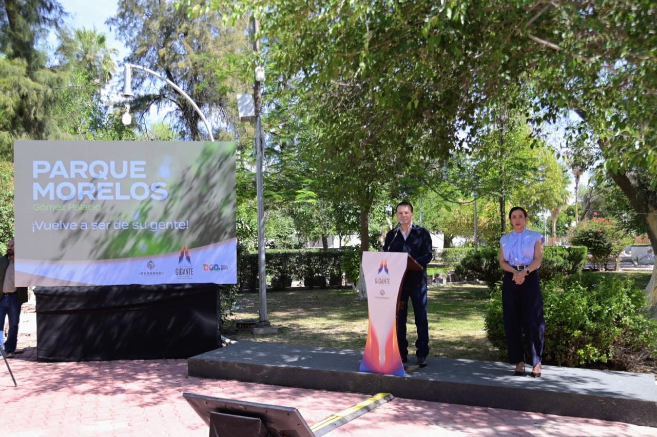 Arranca remodelación del Parque Morelos en Gómez Palacio con inversión de 50 millones