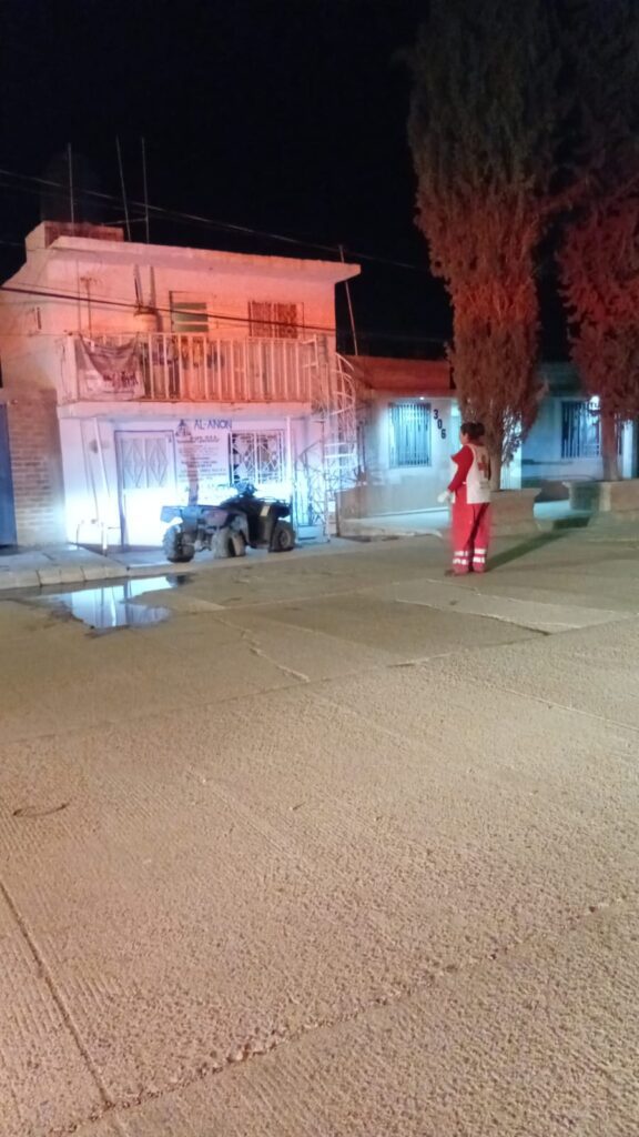 Joven resulta lesionado tras perder el control en su cuatrimoto en Nuevo Ideal