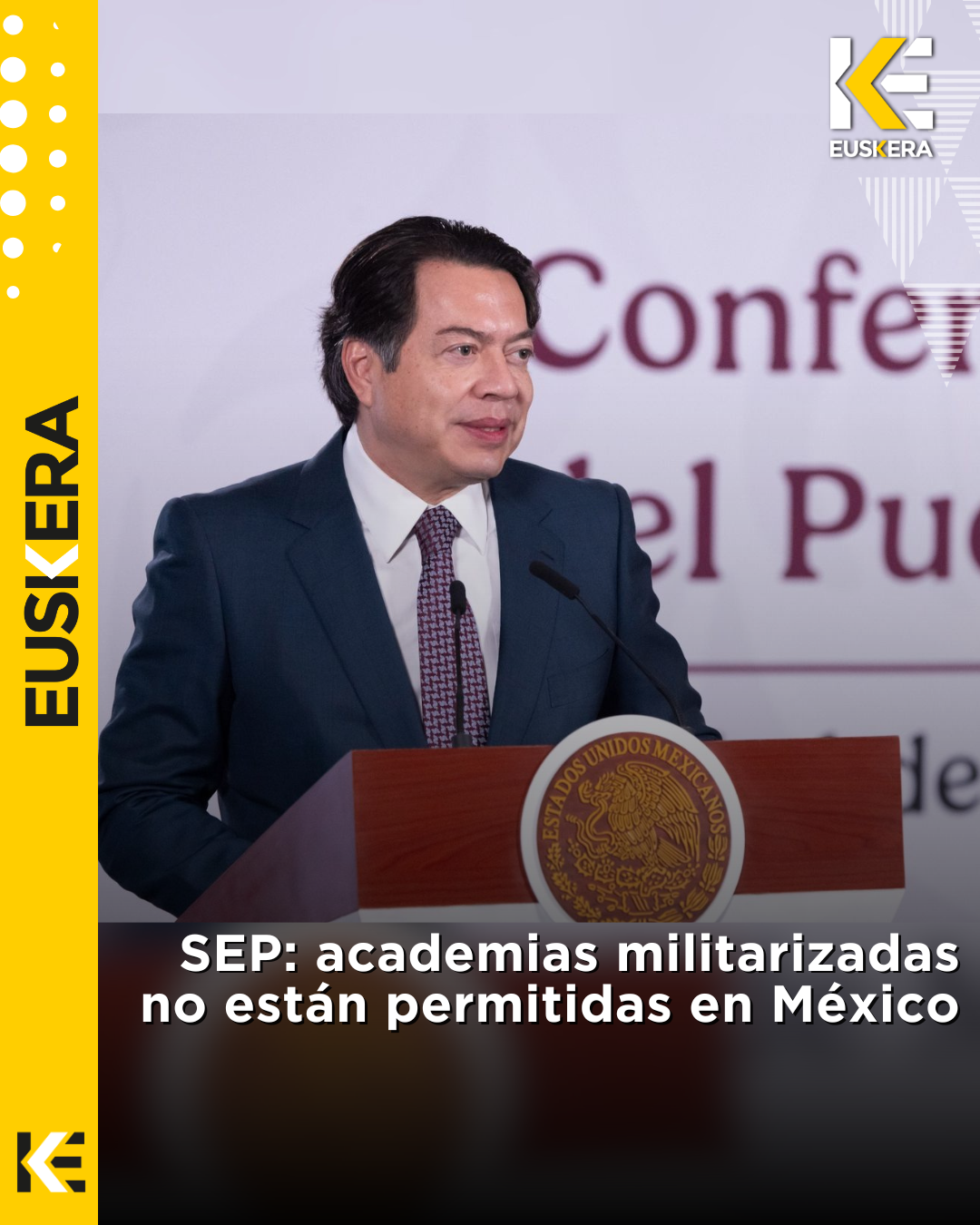 SEP: academias militarizadas no están permitidas en México