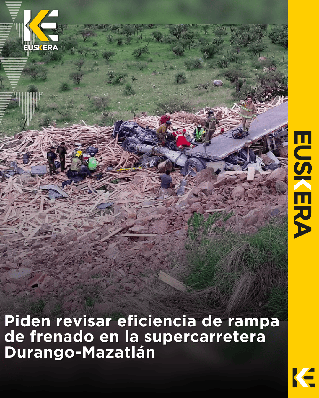 Piden revisar eficiencia de rampa de frenado en la supercarretera Durango-Mazatlán