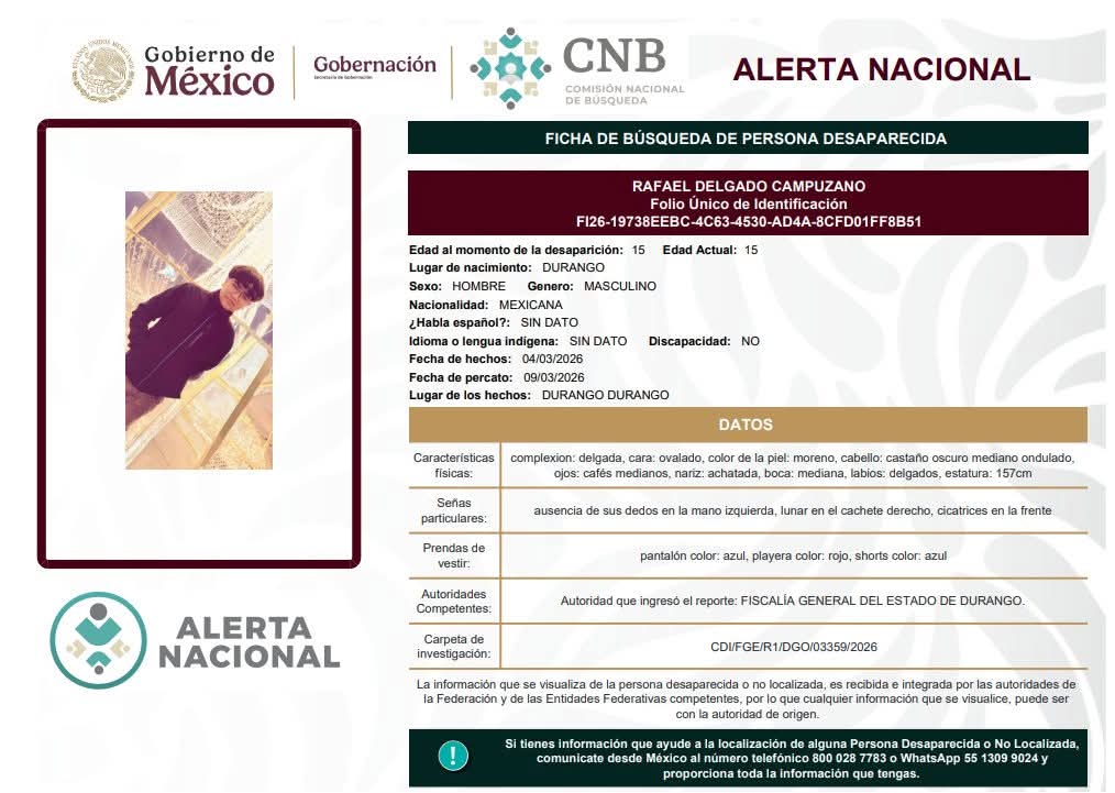 A casi 7 meses de su desaparición, el caso de Rafael Delgado sigue sin avances