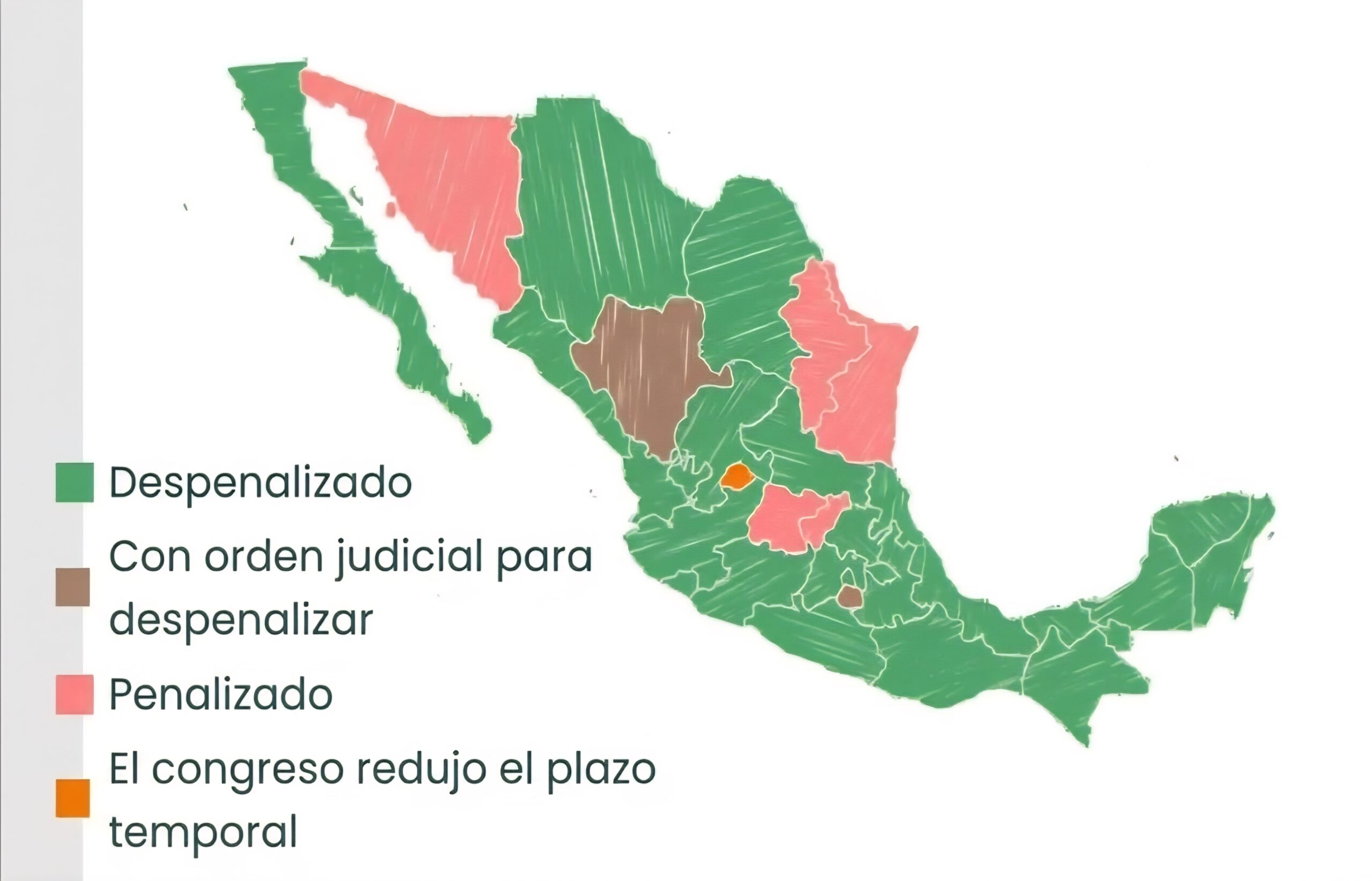 Mapa de la despenalización del aborto en México: Durango aparece entre los estados con procesos judiciales